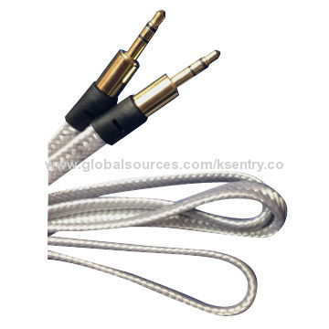 High Quality Nylon Braided Flat Aux Cable