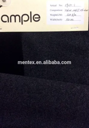 soild melton fabric with charcoal color