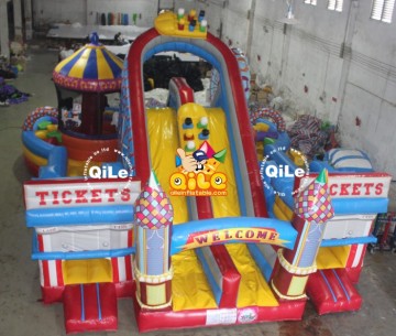 QILE inflatable fun city,inflatable funland,inflatable toys for kids