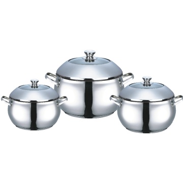 stainless steel casserole with dome lid apple shape