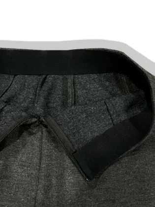 Ladies' woolen long back slit skirt