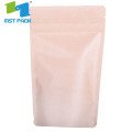 High Quality Biodegradable Natural Kraft Paper Stand Pouch