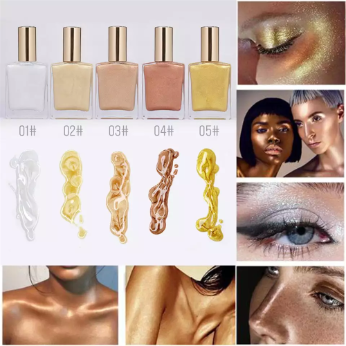 body highlight face liquid highlight glitter makeup