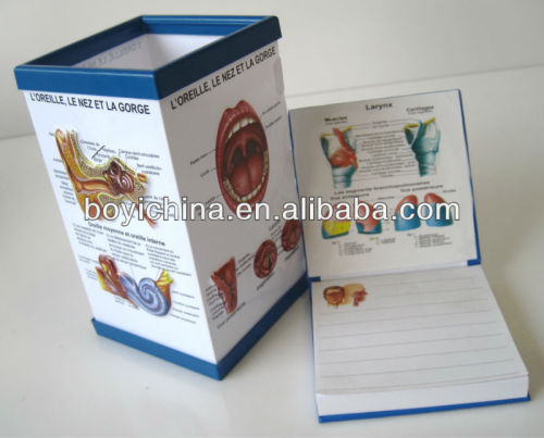 pen holder with memo pad and notebook set