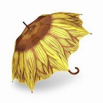 Special-shaped Parasol/Umbrella, Measures 23-inch x 8K with Polyester Print Fabric