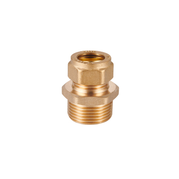 MY-6001 15mm x 0.75inch Brass Male Union Ferrule Hose Compression Pipe Fitting - Reducing Brass Connector