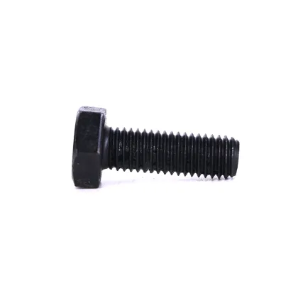 Black Hexagon Hex Bolt Screw