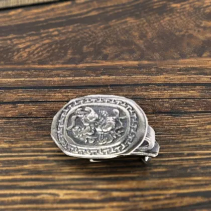 Thai Silver Jewelry: Kirin Lucky Clip - Pure Silver 925 DIY Handmade Accessories