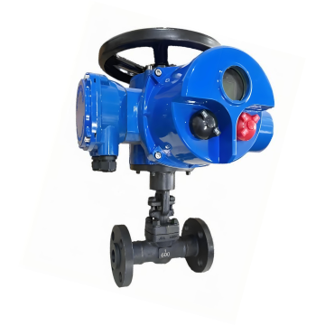 Válvula de corte de flange de aço forjado elétrico