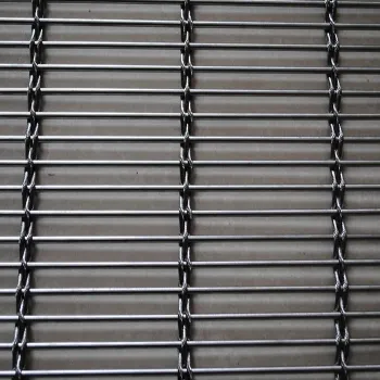 Metal Flat Spiral Wire Fabric Facades Divider