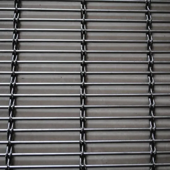 Metal Flat Spiral Wire Fabric Facades Divider