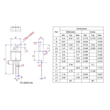 High ability 600V BTB06-600B TO-220 triac