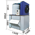 Zoutwater vlokijsmachine ijs vlokmachines