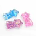 Transparent Glitter Shooting Star Resin Cabochon Girls Bedroom Ornaments Charms Handmade Craft Beads Spacer