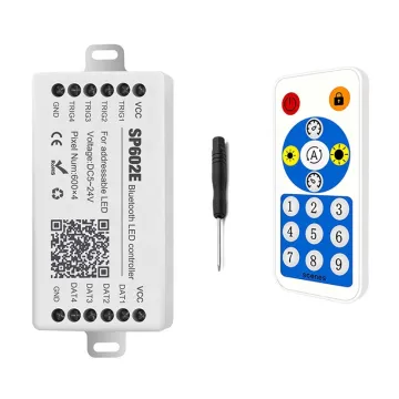 SP602E APP Remote DC5~24V 4-Output Ports LED Controller for WS2812B/WS2811/SK6812