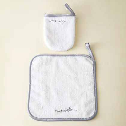 Reusable Microfiber Face Towel Set for Makeup Removal and Cleansing