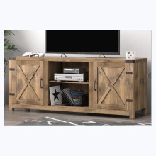 Retro -Holz -TV -Stand Massivholz -TV TV -Tisch