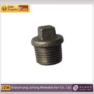 malleable iron square head flanged pipe plug china factory