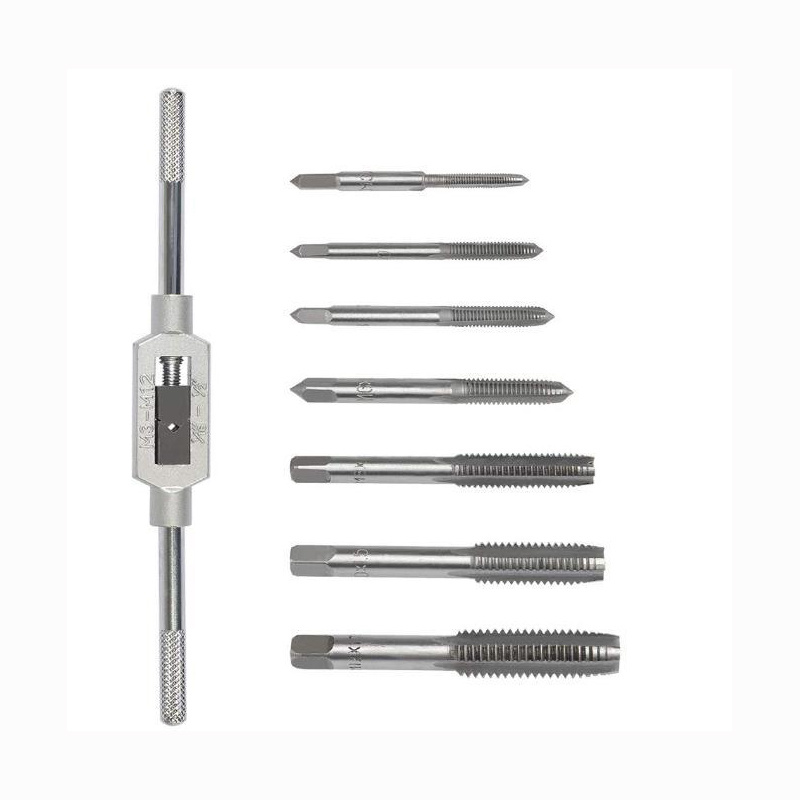 8pcs machen machy hand screw taps set