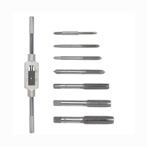 7pcs Caset taps a vite a mano set di rubinetti