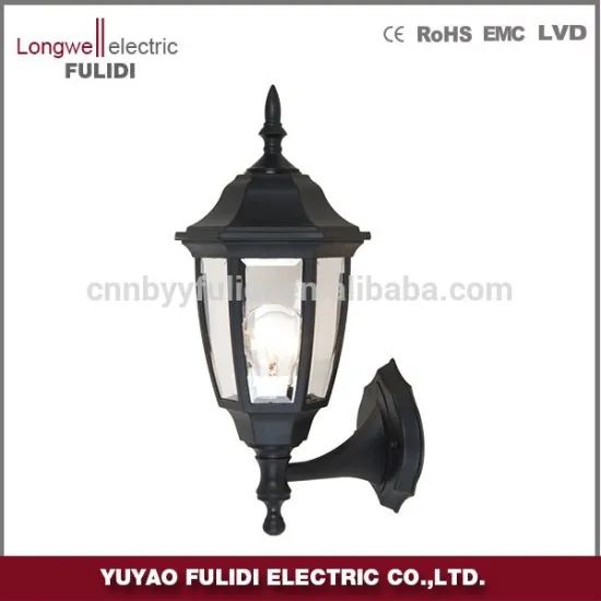 P341 outdoor post light/plastic material cheap lantern garden light ,yuyao factory