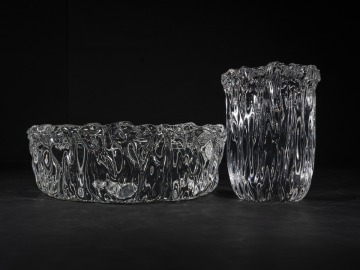 Fountain Art Crystal Table Transparent coffee Table