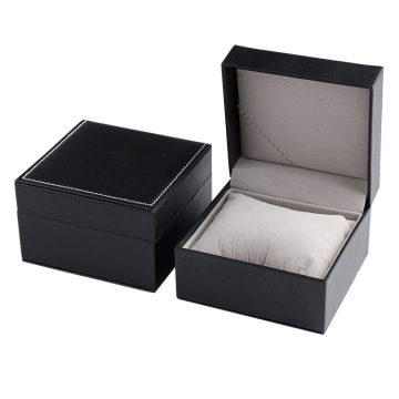 Pu Clamshell Watch Box: Une décoration de cadeau de ligne de voiture élégante pour les montres de poignet
