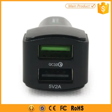 3.6V -12V fast charging dual port qc2.0 car charger