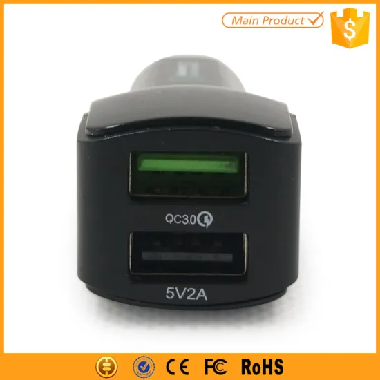 3.6V -12V fast charging dual port qc2.0 car charger