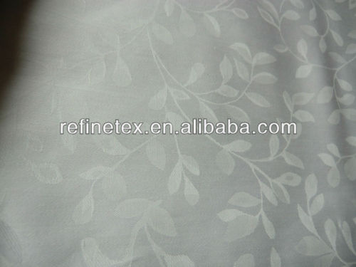 pure white jacquard bed sheeting material