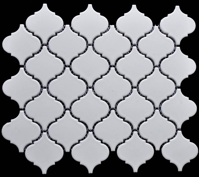 Pure White Lantern Porcelain Mosaic