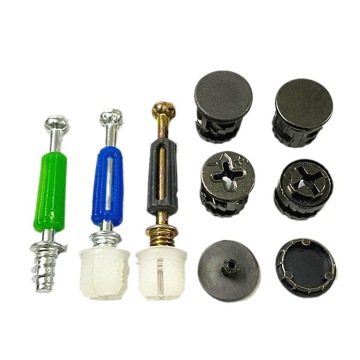 BOKE 40/42mm Black Furniture Decorative Connector Cam Bolt M6 Fastener Hardware