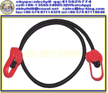 8mm bungy cord , bunge cord , bungi cord with hooks