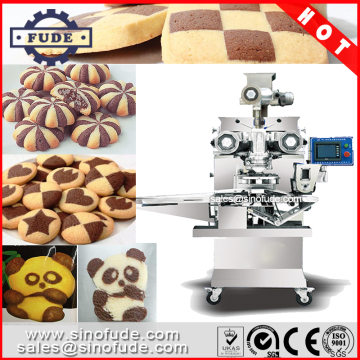 Three color cookie encrusting machine cookie with filling machine