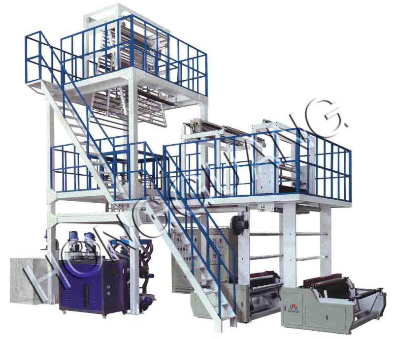 3 Layer Co-Extrusion Film Blowing Machine (SD45-55(A+B+C))