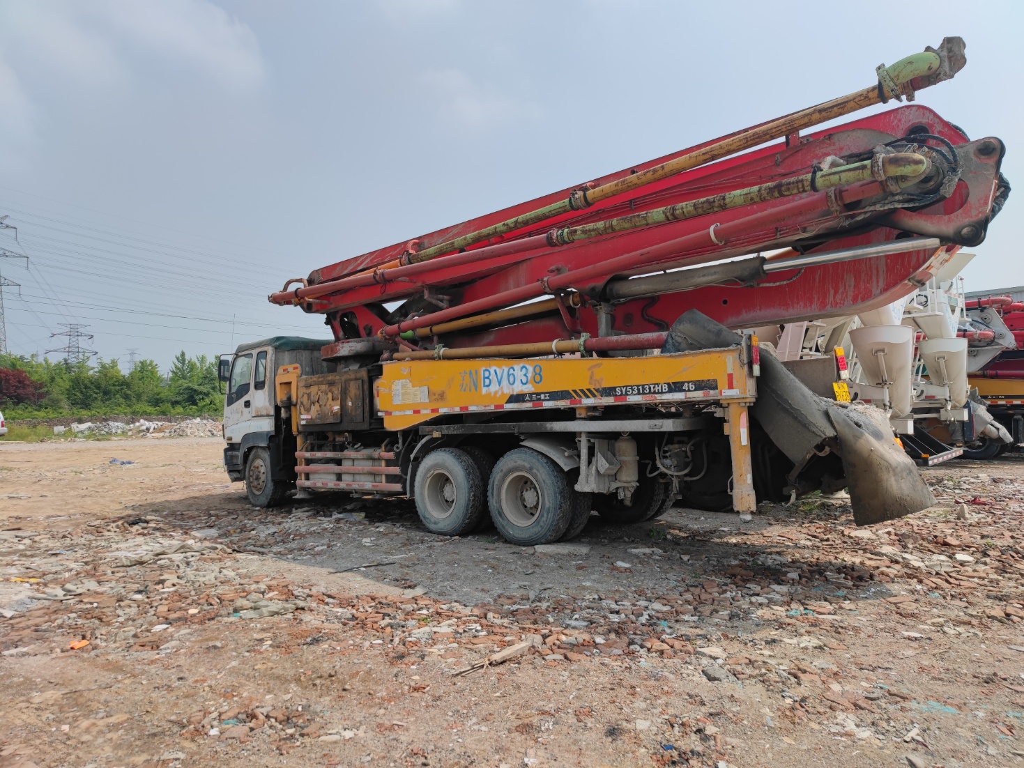 SANY used Truck Mounted Concrete Pump Boom