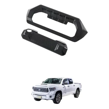 Carbon Fiber Rear Door Handle Cover Decoration OEM for 2023 Toyota Tundra ABS Exterior Accessory