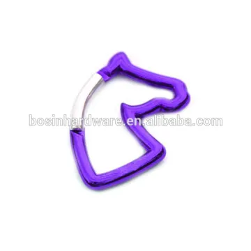 Fashion High Quality Metal Horse Carabiner Keychain