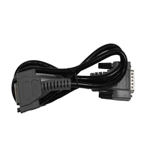 Graues DB15-Kabel mit zwei männlichen und weiblichen Anschlüssen