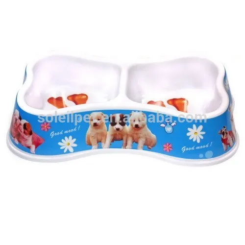 New Pet Supply Eco Friendly Double Melamine Pet Feeder Dog