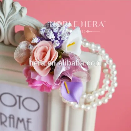 Beautiful bridal wedding flower peal bracelets 16H