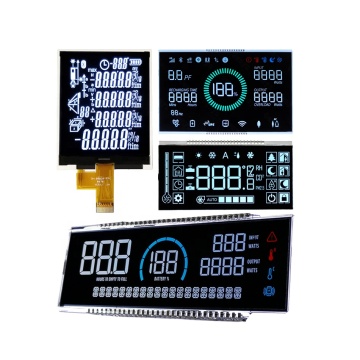 Customized High-Quality Large VA Black Monochrome Segment LCD Display for Monitor Controllers