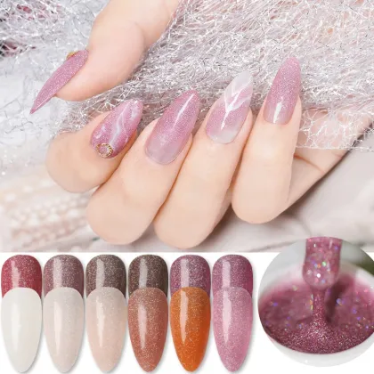 Japanese Fairy Shining Star High-Gloss Nail Polish - 12 Colors Gel Polish