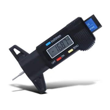 0-25.4mm LCD Tire Depth Gauge: Measure Tread, Calipers, and Thickness for Enhanced Vehicle Maintenance