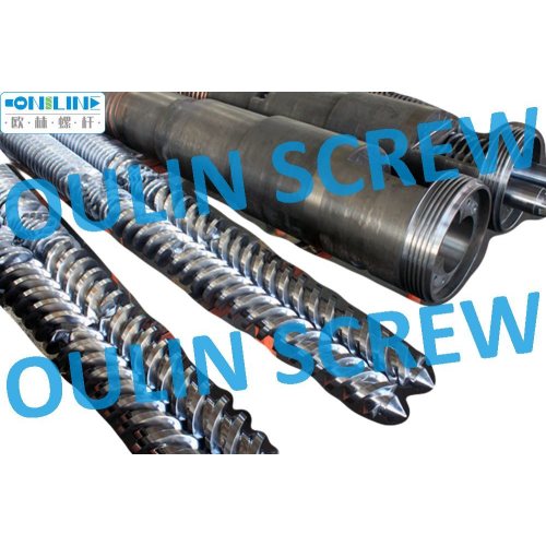 80/156 Twin Conical Screw and Barrel for PVC Extrusion