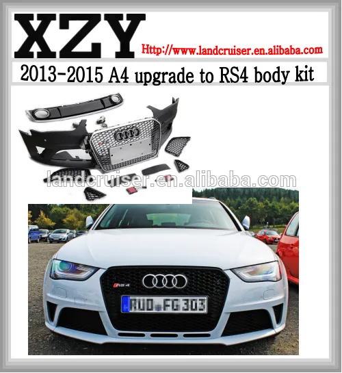 2013-15 A4 body kit, upgrade kit to RS4 style bidykit