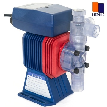 HEPHIS 4-20mA Auto Control Electromagnetic Dosing Metering Pump for Caustic Soda and Alcohol, 2.28-24LPH@10-2Bar, AC100-240V