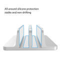 Suporte vertical ajustável para laptop feito de liga de alumínio