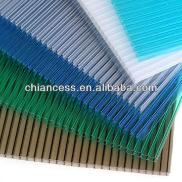 China brand 100% bayer polycarbonate hollow colorful pc sheets