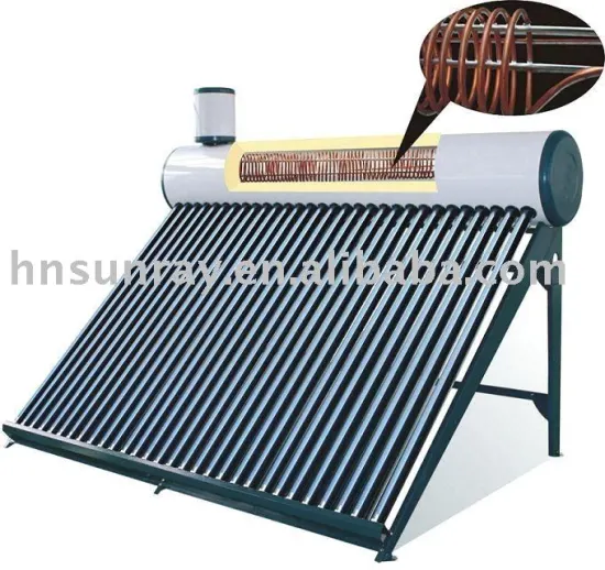pre-heated solar water heater system coil copper